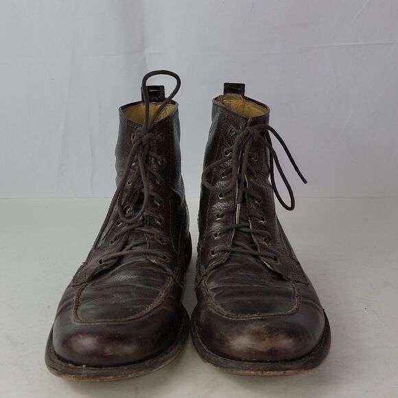 Frye Phillip Brown Leather Casual Work Boots - Picture 8 of 16
